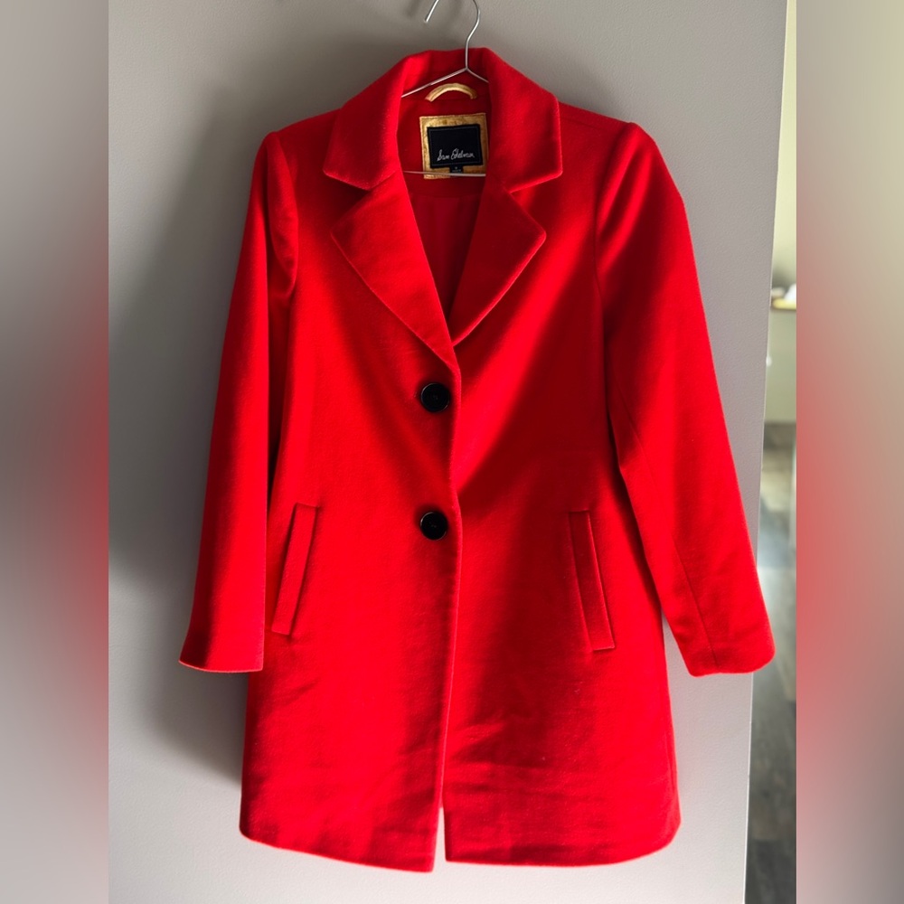 Sam Edelman wool red coat size 8